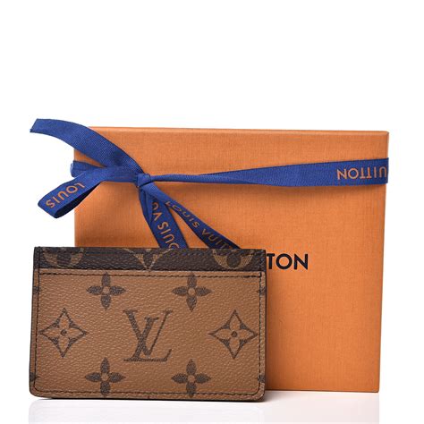 louis vuitton reverse card holder|leather card holder monogram.